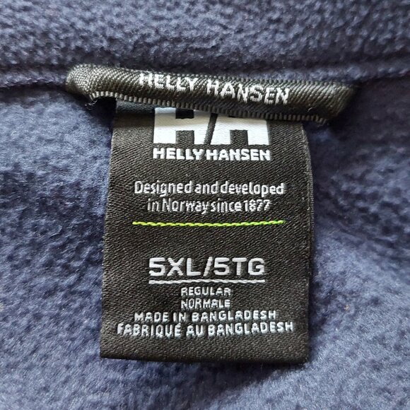 Helly Hansen Men's Big &Tall Navy Long Sleeve 3/4 Zip PolarTec Fleece Size 5XL - Picture 9 of 12